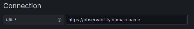 Data source URL configuration
